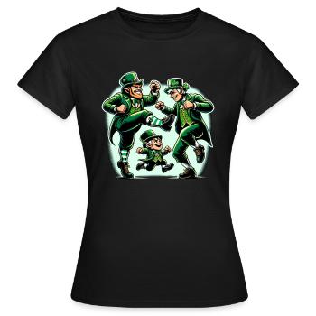 Danse irlandaise Irlande tenue musique irlandaise - T-shirt Femme - noir - Devant - AI Model Female 172 dark (172cm)