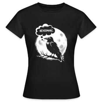 Edgar Allan Poe Fan, littérature classique, - T-shirt Femme - noir - Devant - AI Model Female 172 dark (172cm)