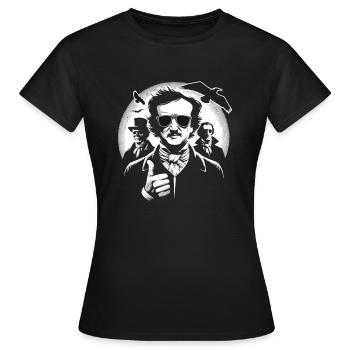 Fan d’Edgar Allan Poe, Littérature classique, - T-shirt Femme - noir - Devant - AI Model Female 172 dark (172cm)