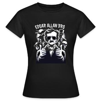 Fan d’Edgar Allan Poe, Littérature classique, - T-shirt Femme - noir - Devant - AI Model Female 172 dark (172cm)
