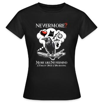 Fan d’Edgar Allan Poe, Littérature classique, - T-shirt Femme - noir - Devant - AI Model Female 172 dark (172cm)
