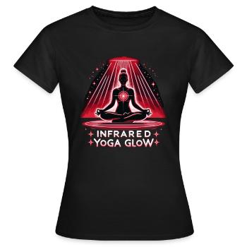 Thérapie par la lumière rouge Thérapie au laser de bas niveau pour - T-shirt Femme - noir - Devant - AI Model Female 172 dark (172cm)