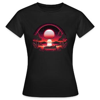 Thérapie par la lumière rouge Thérapie au laser de faible intensité pour le - T-shirt Femme - noir - Devant - AI Model Female 172 dark (172cm)