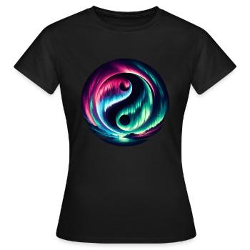 Aurora Aurora Tracker Alaska Wilderness - T-shirt Femme - noir - Devant - AI Model Female 172 dark (172cm)