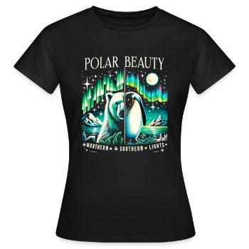 Aurora Aurora Tracker Alaska Wilderness - T-shirt Femme - noir - Devant - AI Model Female 172 dark (172cm)