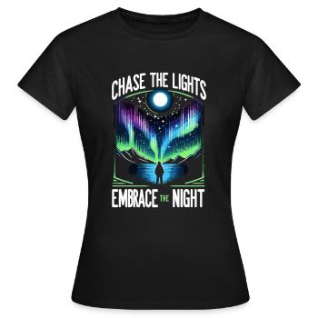 Aurora Aurora Tracker Alaska Wilderness - T-shirt Femme - noir - Devant - AI Model Female 172 dark (172cm)
