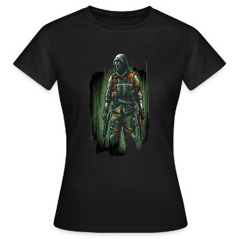 Horrorfilm-fan Zombie-horror Klassischer - Frauen T-Shirt - Schwarz - Vorne - AI Model Female 172 dark (172cm)