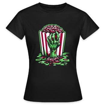 Horrorfilm-fan Zombie-horror Klassischer - Frauen T-Shirt - Schwarz - Vorne - AI Model Female 172 dark (172cm)