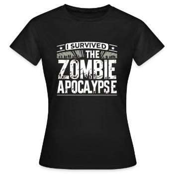 Horrorfilm-fan Zombie-horror Klassischer - Frauen T-Shirt - Schwarz - Vorne - AI Model Female 172 dark (172cm)