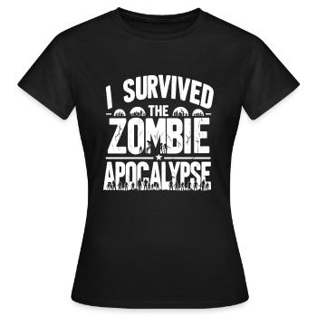 Horrorfilm-fan Zombie-horror Klassischer - Frauen T-Shirt - Schwarz - Vorne - AI Model Female 172 dark (172cm)