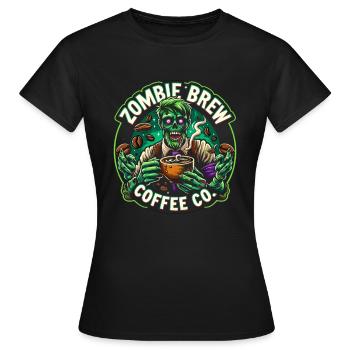 Horrorfilm-fan Zombie-horror Klassischer - Frauen T-Shirt - Schwarz - Vorne - AI Model Female 172 dark (172cm)