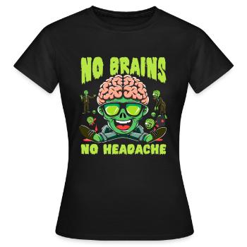 Horrorfilm-fan Zombie-horror Klassischer - Frauen T-Shirt - Schwarz - Vorne - AI Model Female 172 dark (172cm)