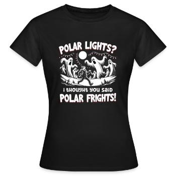 Aurora Aurora Tracker Alaska Wilderness - T-shirt Femme - noir - Devant - AI Model Female 172 dark (172cm)