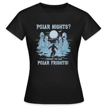 Aurora Aurora Tracker Alaska Wilderness - T-shirt Femme - noir - Devant - AI Model Female 172 dark (172cm)