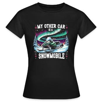 Aurora Aurora Tracker Alaska Wilderness - T-shirt Femme - noir - Devant - AI Model Female 172 dark (172cm)