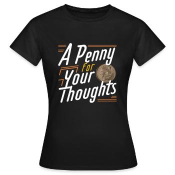 Collection de pièces de monnaie amusante pour les collectionneurs de pièces de monnaie et - T-shirt Femme - noir - Devant - AI Model Female 172 dark (172cm)