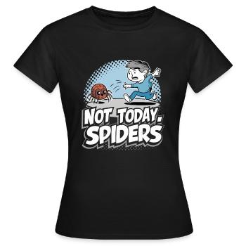 Funny Arachnophobia Awareness, Spider Phobia - Women's T-Shirt - black - Front - AI Model Female 172 dark (172cm)