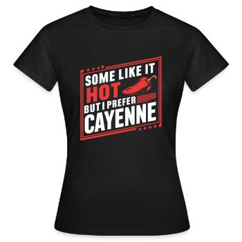 Amateur de cuisine épicée, chef des Chili Peppers - T-shirt Femme - noir - Devant - AI Model Female 172 dark (172cm)