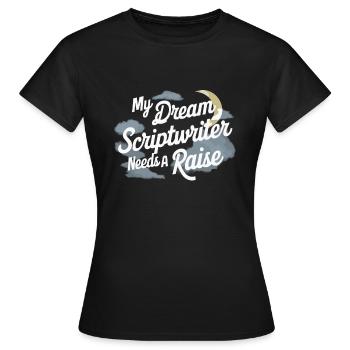 Parler dans le sommeil, Somniloquie, Parler dans le sommeil - T-shirt Femme - noir - Devant - AI Model Female 172 dark (172cm)