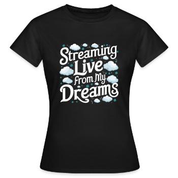 Parler dans le sommeil, Somniloquie, Parler dans le sommeil - T-shirt Femme - noir - Devant - AI Model Female 172 dark (172cm)
