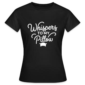 Parler dans le sommeil, Somniloquie, Parler dans le sommeil - T-shirt Femme - noir - Devant - AI Model Female 172 dark (172cm)
