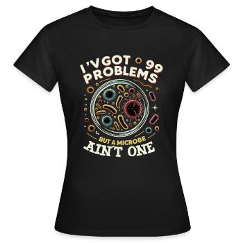 Microbiologiste Microbiologie Laboratoire Biologie des staphylocoques - T-shirt Femme - noir - Devant - AI Model Female 172 dark (172cm)