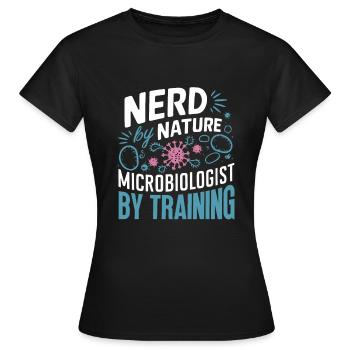 Microbiologiste Microbiologie Laboratoire Biologie des staphylocoques - T-shirt Femme - noir - Devant - AI Model Female 172 dark (172cm)