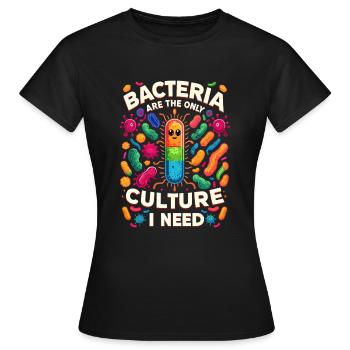 Microbiologiste Microbiologie Laboratoire Biologie des staphylocoques - T-shirt Femme - noir - Devant - AI Model Female 172 dark (172cm)