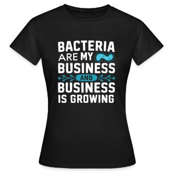 Microbiologiste Microbiologie Laboratoire Biologie des staphylocoques - T-shirt Femme - noir - Devant - AI Model Female 172 dark (172cm)