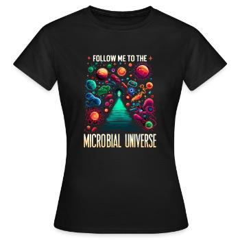 Microbiologiste Microbiologie Laboratoire Biologie des staphylocoques - T-shirt Femme - noir - Devant - AI Model Female 172 dark (172cm)