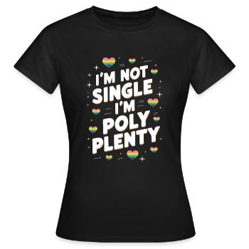 Communauté polyamoureuse Parentalité polyamoureuse - T-shirt Femme - noir - Devant - AI Model Female 172 dark (172cm)