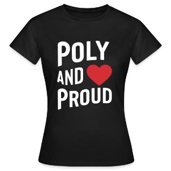 Communauté polyamoureuse Parentalité polyamoureuse - T-shirt Femme - noir - Devant - AI Model Female 172 dark (172cm)