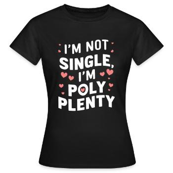 Communauté polyamoureuse Parentalité polyamoureuse - T-shirt Femme - noir - Devant - AI Model Female 172 dark (172cm)