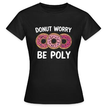 Communauté polyamoureuse Parentalité polyamoureuse - T-shirt Femme - noir - Devant - AI Model Female 172 dark (172cm)