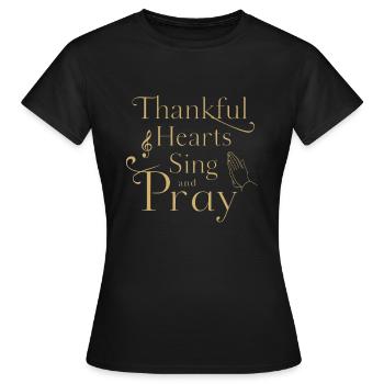 Musique chorale Chant religieux Musique confessionnelle - T-shirt Femme - noir - Devant - AI Model Female 172 dark (172cm)