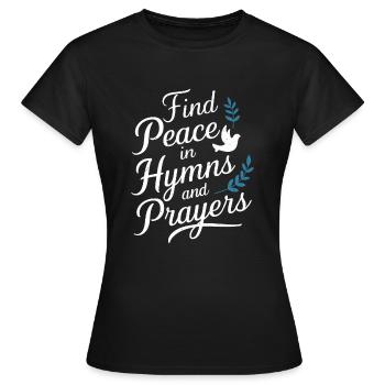 Musique chorale Chant religieux Musique confessionnelle - T-shirt Femme - noir - Devant - AI Model Female 172 dark (172cm)