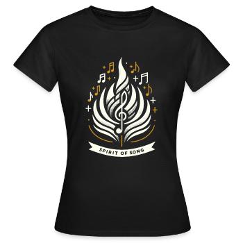 Musique chorale Chant religieux Musique confessionnelle - T-shirt Femme - noir - Devant - AI Model Female 172 dark (172cm)