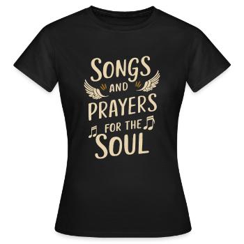 Musique chorale Chant religieux Musique confessionnelle - T-shirt Femme - noir - Devant - AI Model Female 172 dark (172cm)