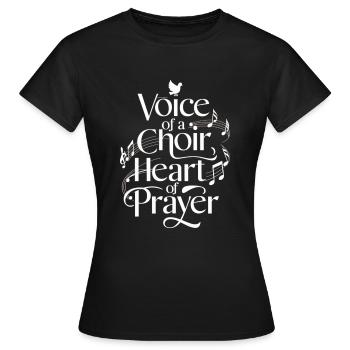 Musique chorale Chant religieux Musique confessionnelle - T-shirt Femme - noir - Devant - AI Model Female 172 dark (172cm)