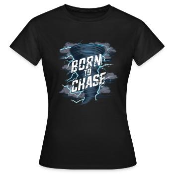 Erlebe Die Faszinierende Welt Des Tornadojagens - Frauen T-Shirt - Schwarz - Vorne - AI Model Female 172 dark (172cm)