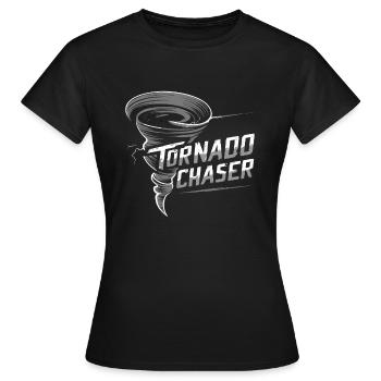 Erlebe Die Faszinierende Welt Des Tornadojagens - Frauen T-Shirt - Schwarz - Vorne - AI Model Female 172 dark (172cm)