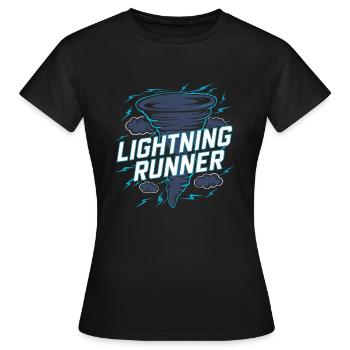 Erlebe Die Faszinierende Welt Des Tornadojagens - Frauen T-Shirt - Schwarz - Vorne - AI Model Female 172 dark (172cm)