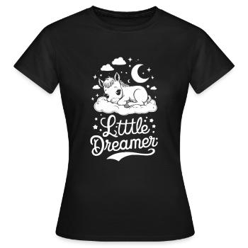 Amoureux des chevaux, soins aux poulains, équitation, passion - T-shirt Femme - noir - Devant - AI Model Female 172 dark (172cm)