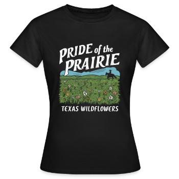 Texas Wildflowers Season Fields Flowers Texas - Women's T-Shirt - black - Front - AI Model Female 172 dark (172cm)