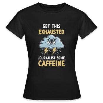 Erschöpfung Und Burnout Bei Überarbeiteten - Frauen T-Shirt - Schwarz - Vorne - AI Model Female 172 dark (172cm)