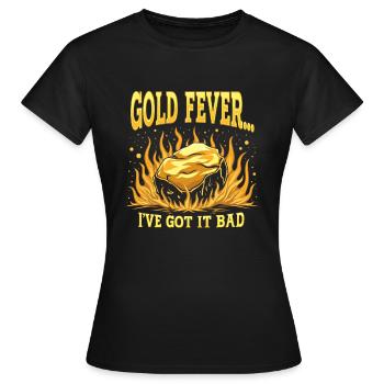 Goldrausch Abenteuer Goldsucher Schatzsuche - Frauen T-Shirt - Schwarz - Vorne - AI Model Female 172 dark (172cm)
