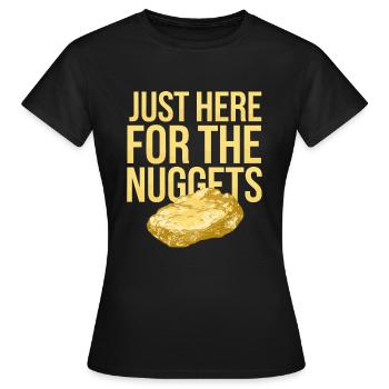 Goldrausch Abenteuer Goldsucher Schatzsuche - Frauen T-Shirt - Schwarz - Vorne - AI Model Female 172 dark (172cm)