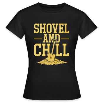 Goldrausch Abenteuer Goldsucher Schatzsuche - Frauen T-Shirt - Schwarz - Vorne - AI Model Female 172 dark (172cm)