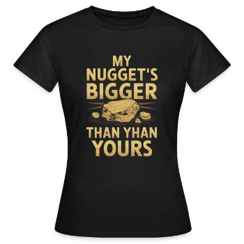 Goldrausch Abenteuer Goldsucher Schatzsuche - Frauen T-Shirt - Schwarz - Vorne - AI Model Female 172 dark (172cm)