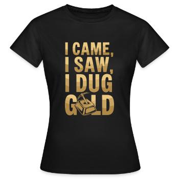 Goldrausch Abenteuer Goldsucher Schatzsuche - Frauen T-Shirt - Schwarz - Vorne - AI Model Female 172 dark (172cm)